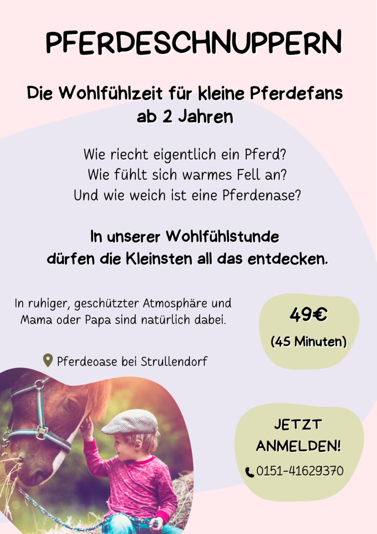 Pferde schnuppern